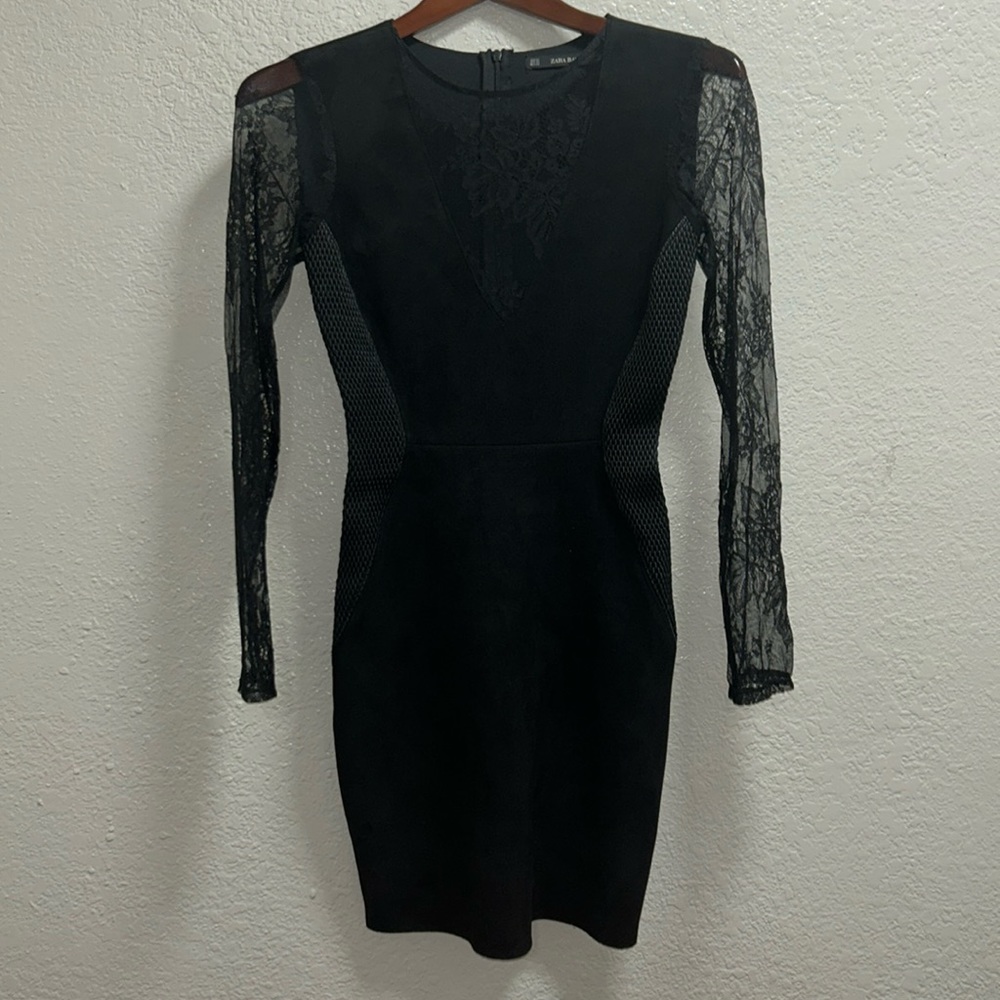 BLACK DRESS ZARA SIZE XS